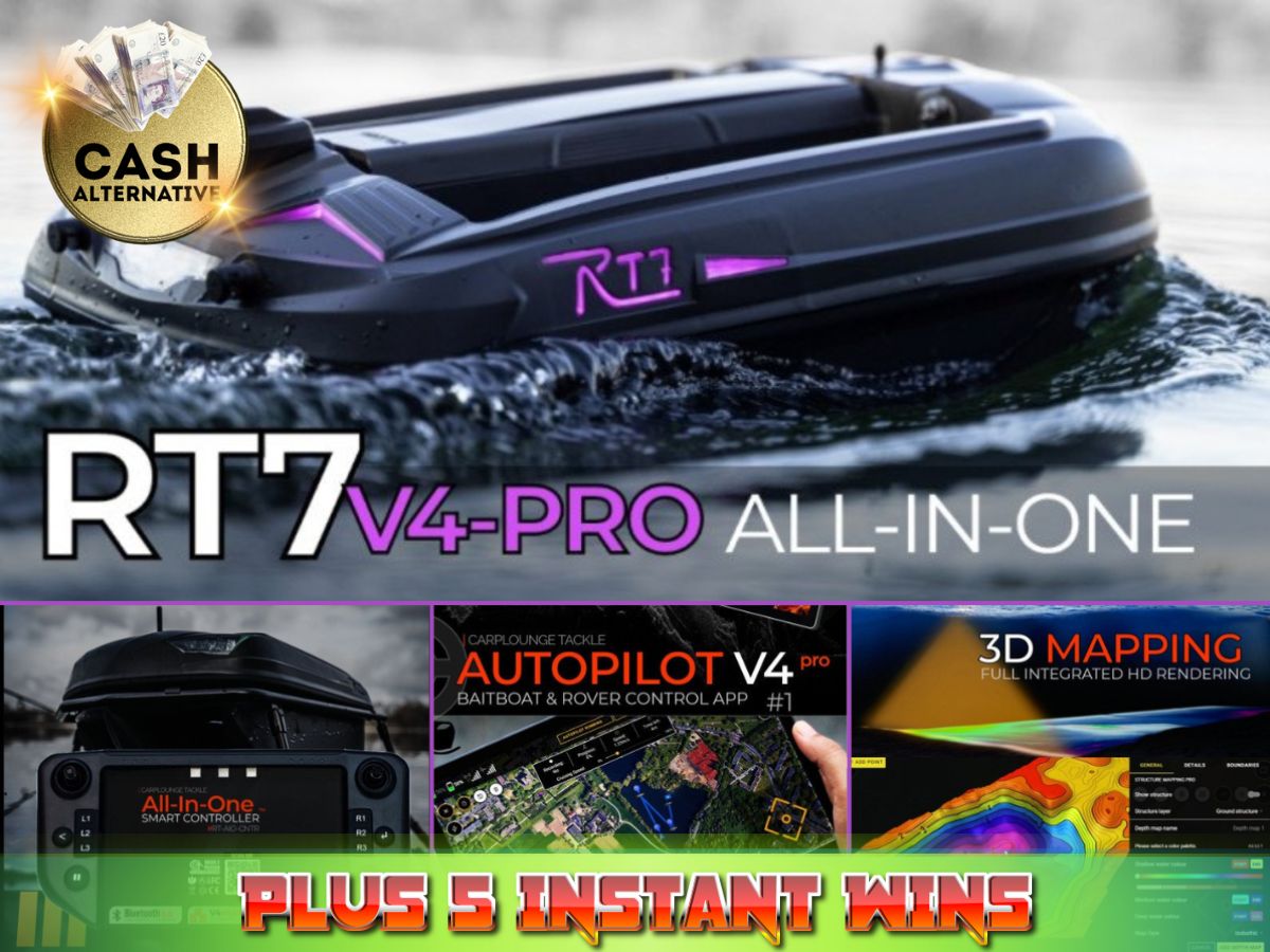 RT7 PRO BAIT BOAT INC ALL IN ONE + 5 INSTANT WINS – Creative Carpers