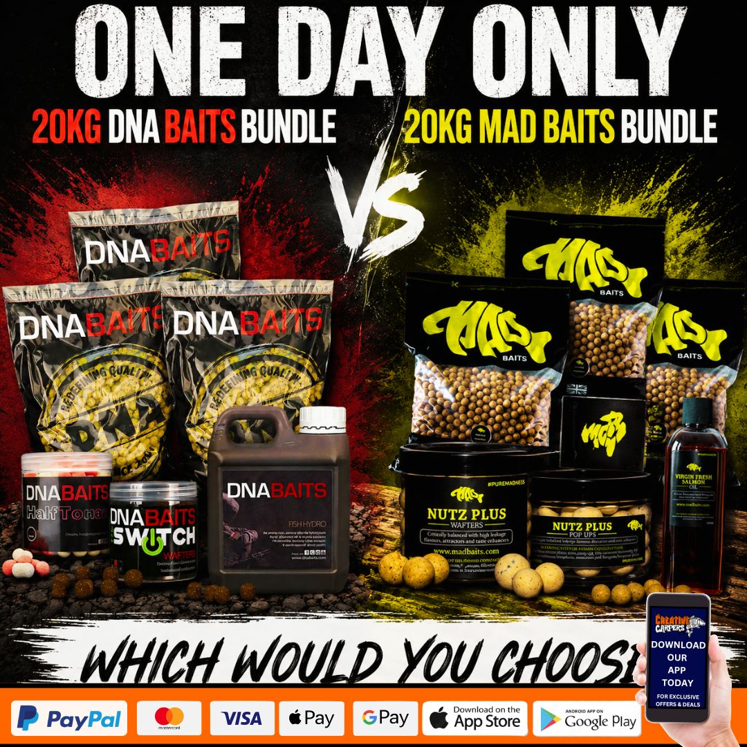 THE MORNING GLORY 20KG DNA BAITS BULK DEAL VS 20KG MAD BAITS BULK DEAL ENDING TOMORROW