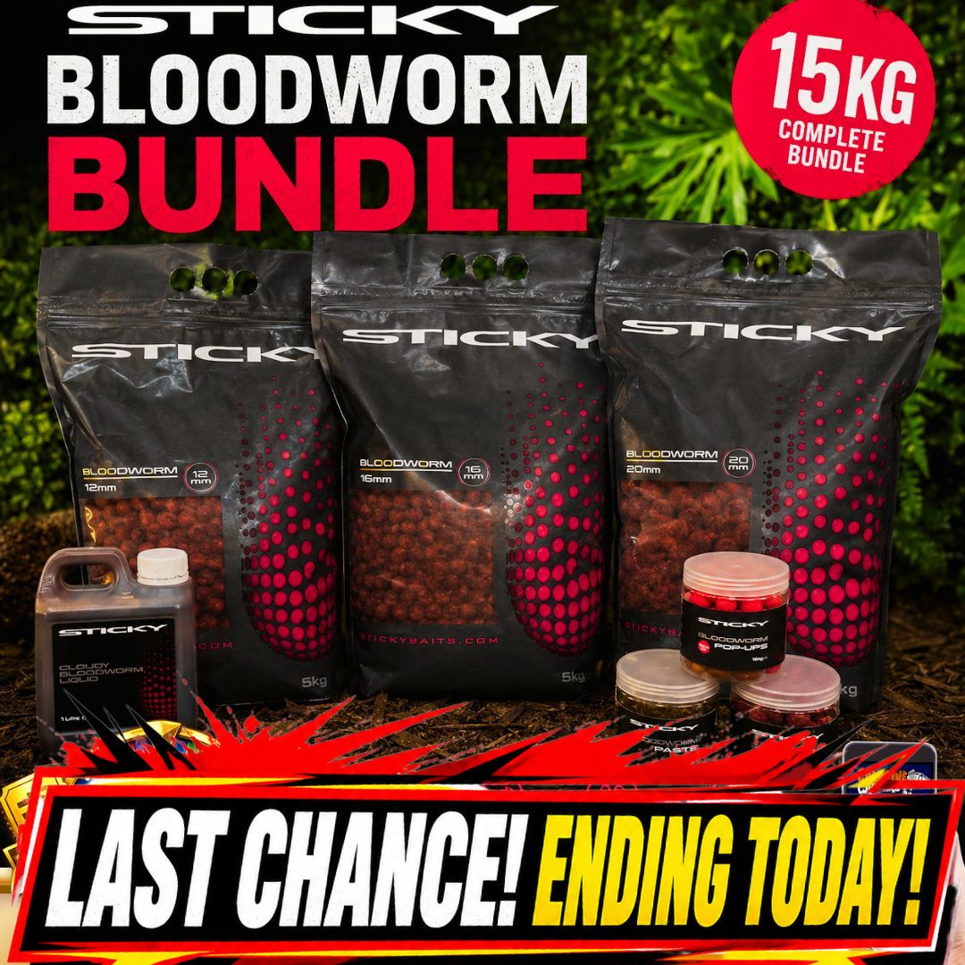 WEEKEND BANGERS 15KG STICKY BLOODWORM BUNDLE ENDING TODAY