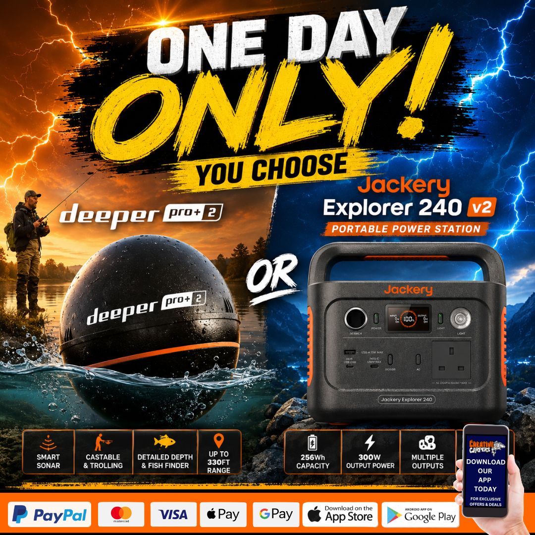 THE MORNING GLORY YOU CHOOSE DEEPER PRO+2 OR JACKERY EXPLORER 240 V2 POWER STATION ENDING TODAY