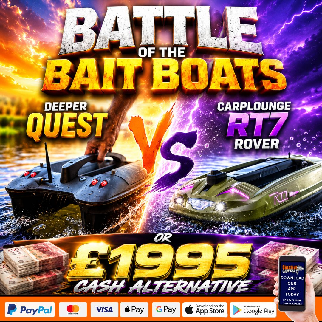 THE BIG ONES BATTLE OF THE BAIT BOATS – DEEPER QUEST VS CARPLOUNGE RT7 ROVER OR £1995 CASH