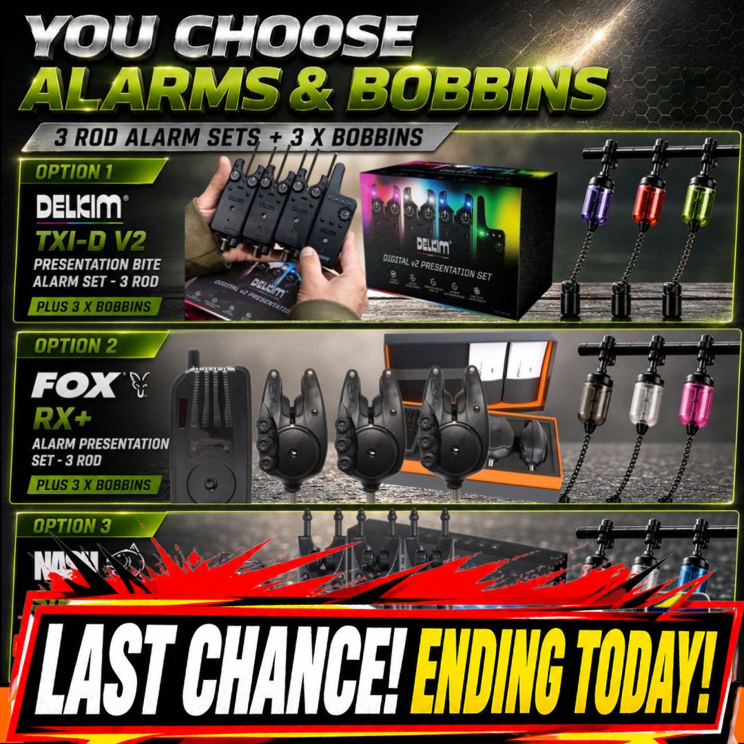 THE BIG ONES YOU CHOOSE ALARMS & BOBBINS ENDING TODAY