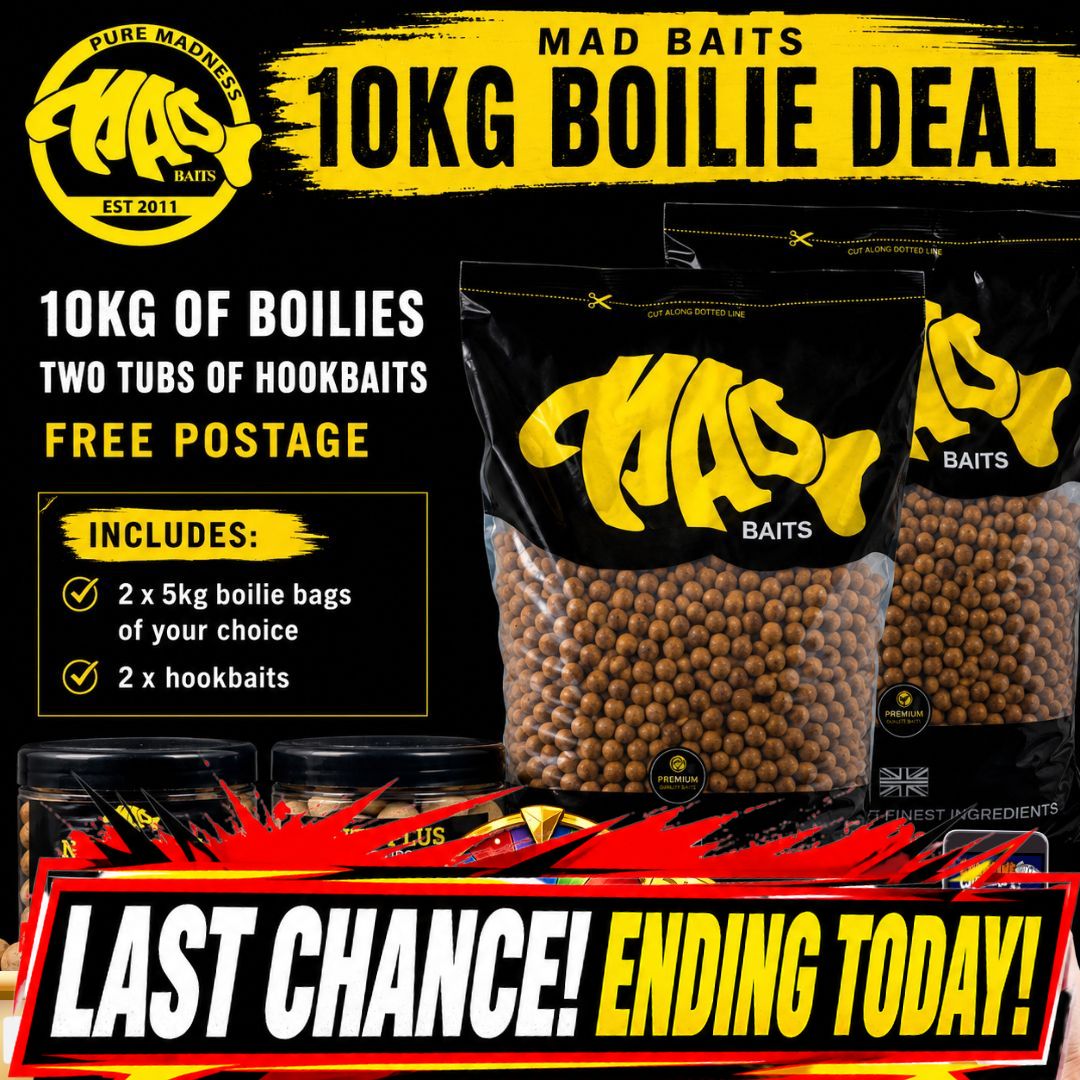 WEEKEND BANGERS MAD BAITS 10KG BOILIE DEAL ENDING TODAY