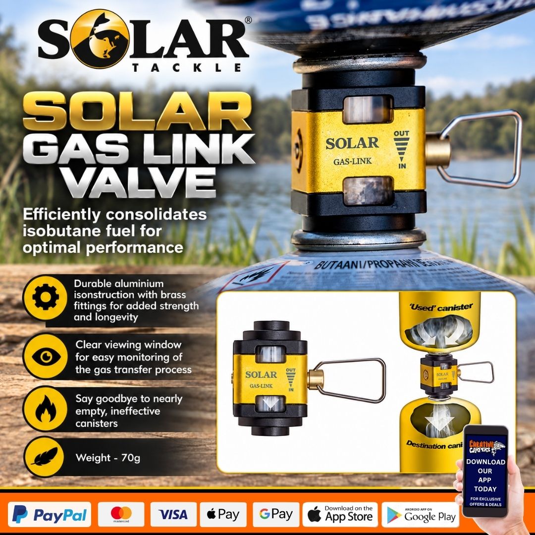 SOLAR TACKLE SOLAR GAS LINK VALVE – ONLY 200 TICKETS