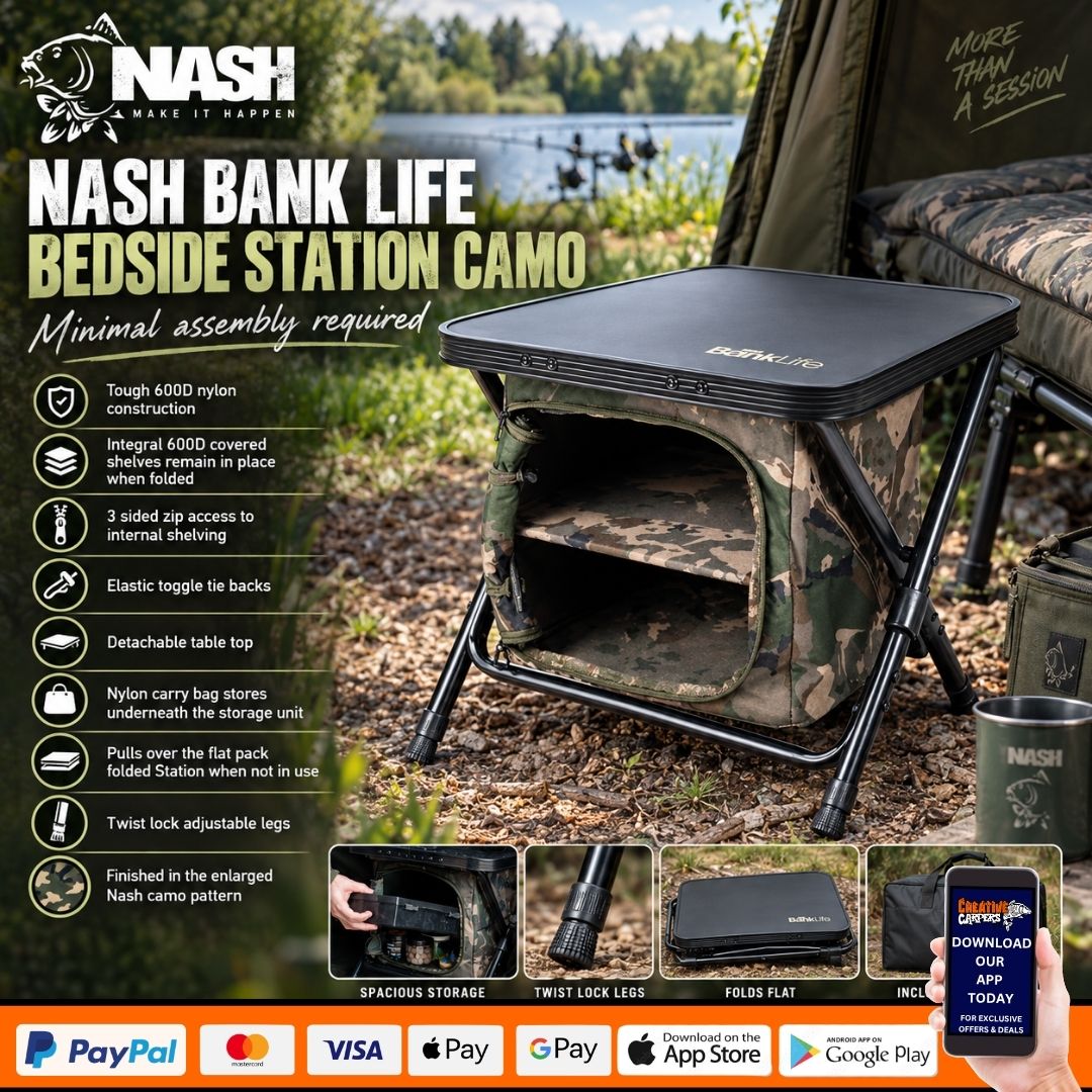 NASH BANK LIFE BEDSIDE STATION CAMO – ONLY 200 TICKETS