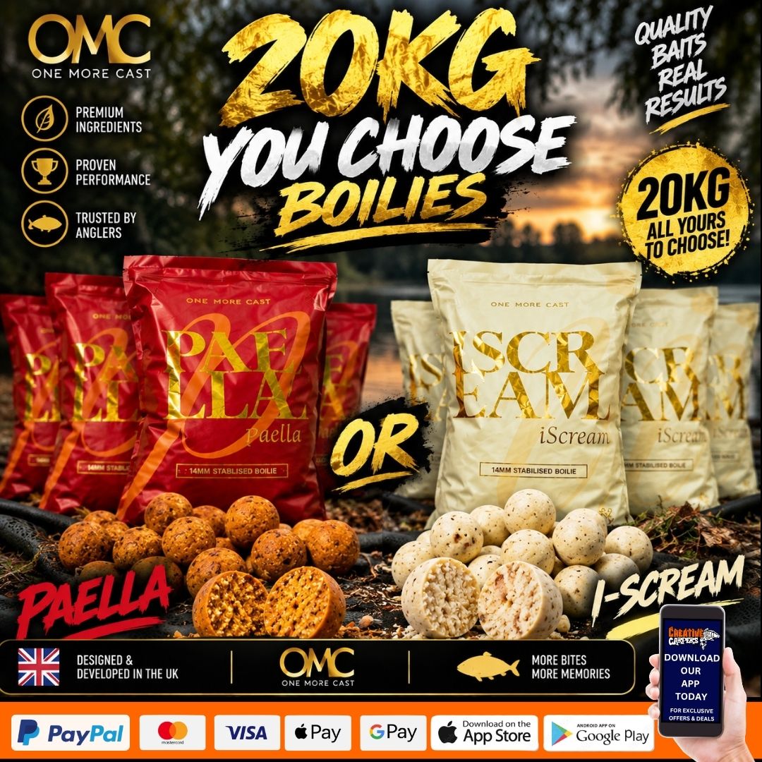 3P COMP OMC 20KG BOILIES IN I-SCREAM OR PAELLA
