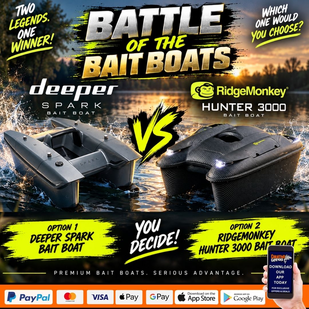 THE BIG ONES BATTLE OF THE BAIT BOATS DEEPER SPARK OR RIDGEMONKEY HUNTER 300