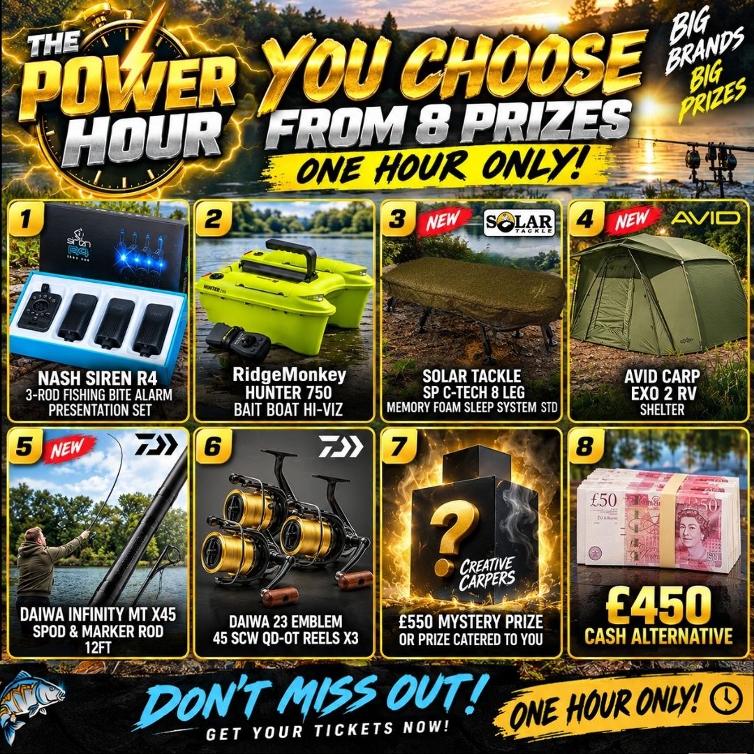 THE POWER HOUR YOU CHOOSE FROM 8 PRIZES