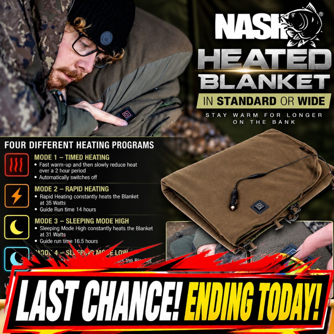 WEEKEND BANGERS NASH HEATED BLANKET IN STANDARD OR WIDE ENDING TODAY
