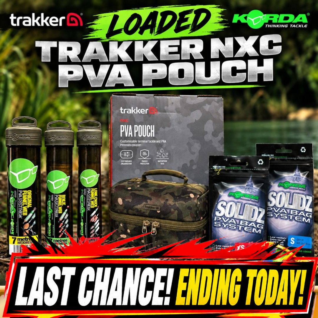 WEEKEND BANGERS LOADED TRAKKER NXC PVA POUCH ENDING TODAY