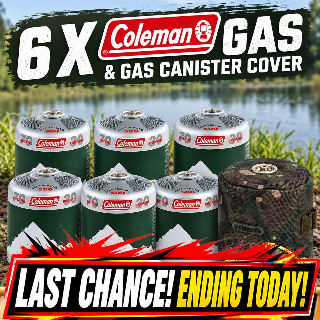 WEEKEND BANGERS 6 X COLEMAN GAS & GAS CANISTER COVER ENDING TODAY