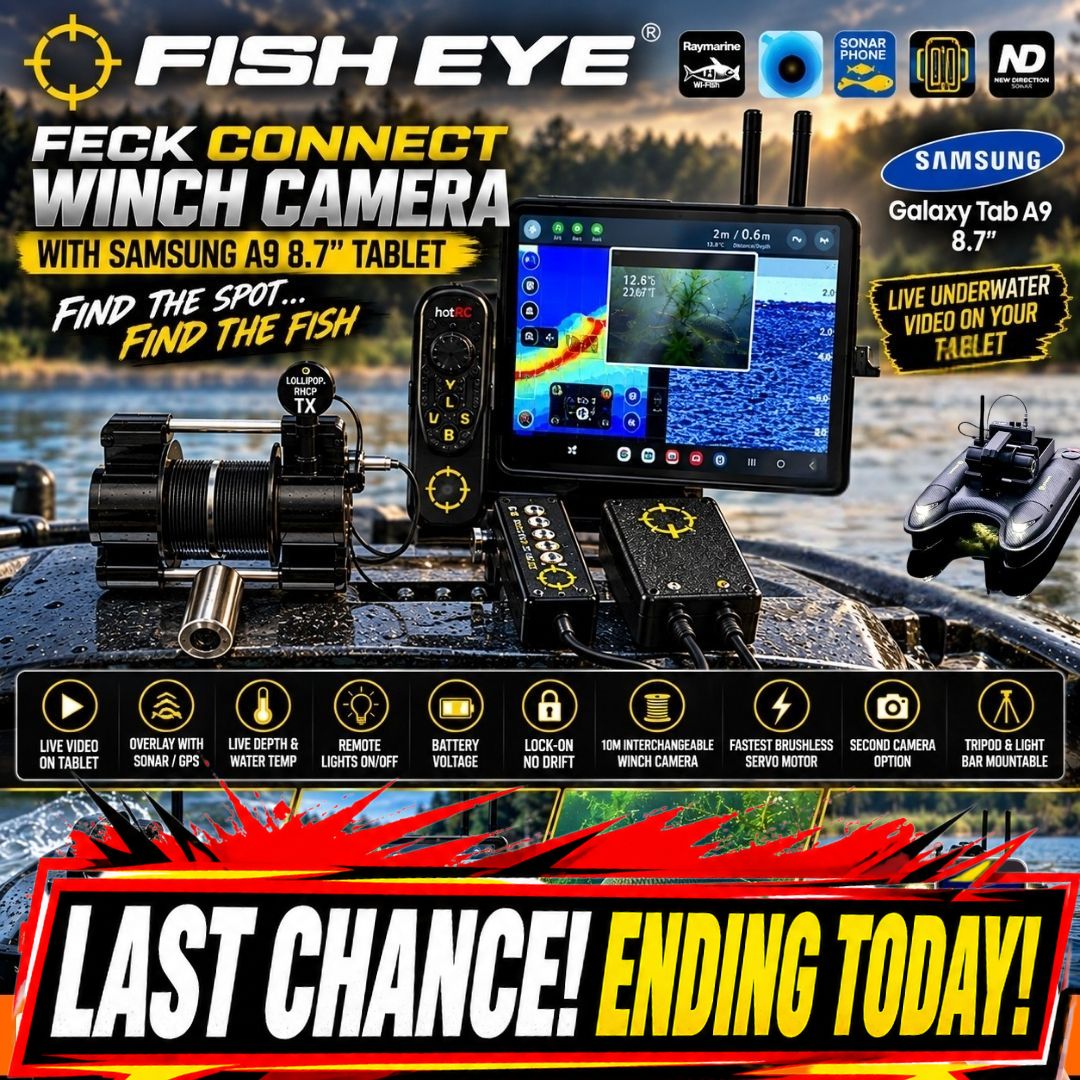 THE BIG ONES FISHEYE FECK CONNECT WINCH CAMERA WITH SAMSUNG TABLET ENDING TODAY