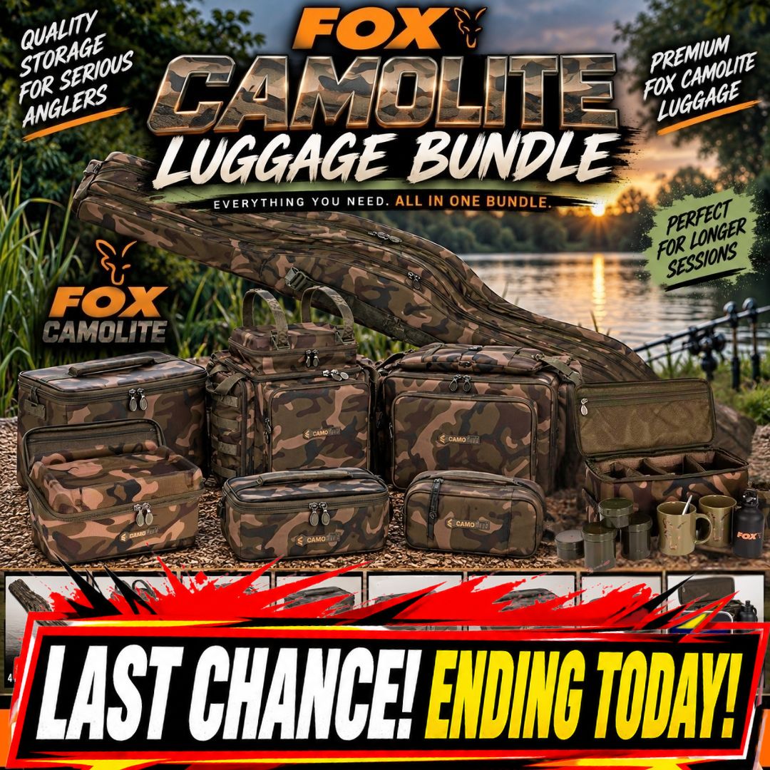 THE BIG ONES FOX CAMOLITE LUGGAGE BUNDLE ENDING TODAY