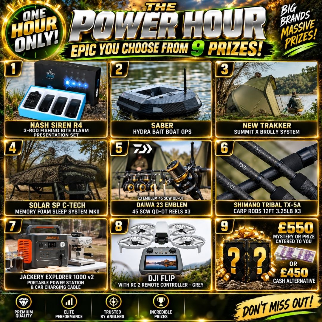 THE POWER HOUR EPIC YOU CHOOSE FROM 9 PRIZES! 1 HOUR ONLY!