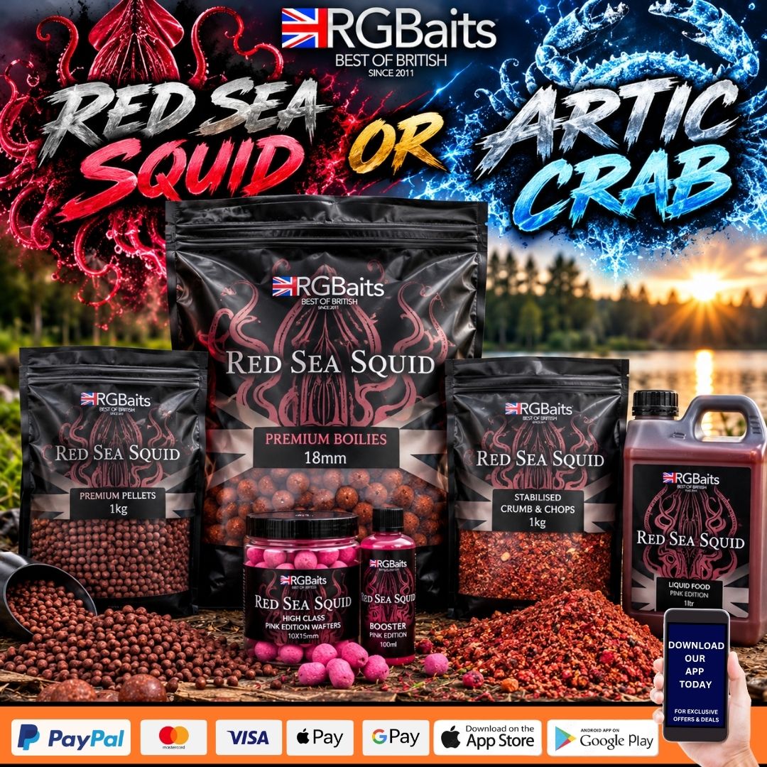 2P COMP RG BAITS BUNDLE IN RED SEA SQUID OR ARTIC CRAB