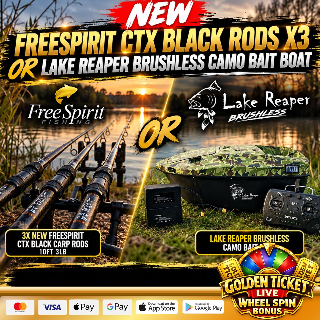 WEEKEND BANGERS *NEW* FREESPIRIT CTX BLACK RODS X3 OR LAKE REAPER BRUSHLESS CAMO BAIT BOAT